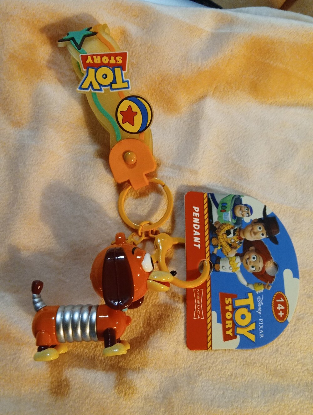Genuine Disney Toy Story Slinky The Dog Keychain Pendant